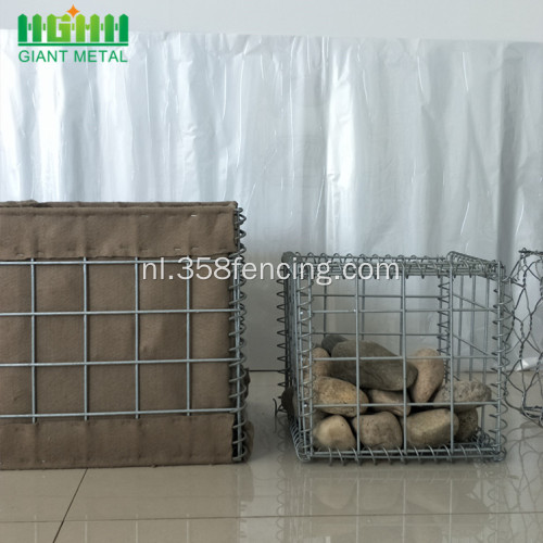 Standaard gegalvaniseerde rotswand Gabion Box Cage